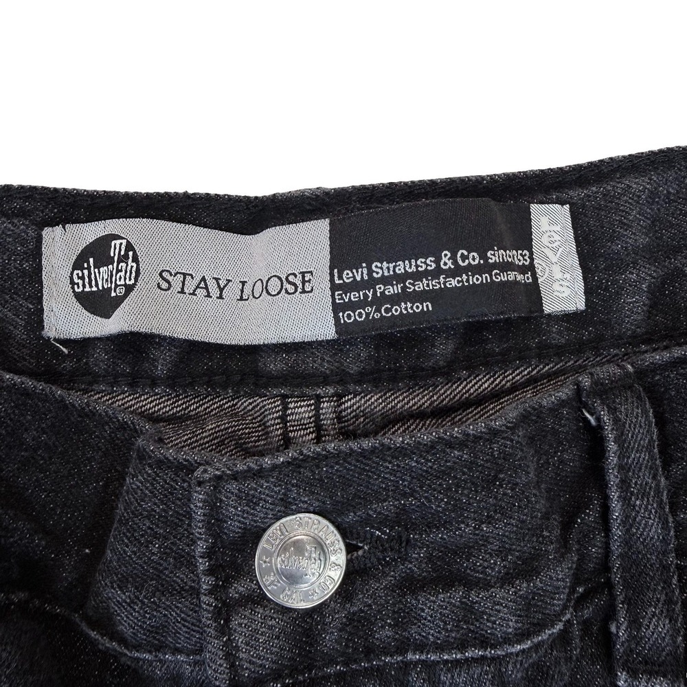Levi's Silvertab Stay Loose Jeans W30 L32 Black Baggy… - Gem